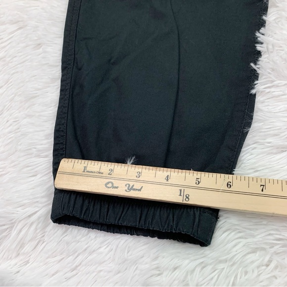 H&M chino joggers pants drawstring waist in black - Picture 3 of 13